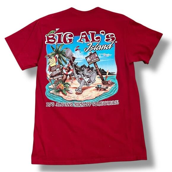 Big Al’s Alabama Crimson Tide Football Island Ultimate Getaway T-shirt - Picture 7 of 8
